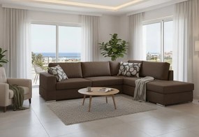 Ъгъл диван Must-Left-295φ 230β cm.-Chocolate