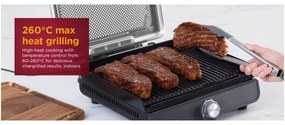 Електрическа скара Ninja GR101EU, 1450W, 28х37 см, Бързо загряване, 60-260C, 2 Плочи, Черен
