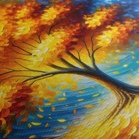 Картина на платно – Сияещо дърво на живота през нощта