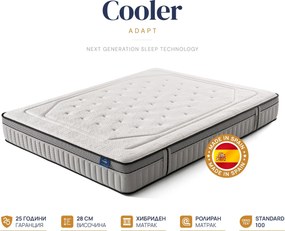 Матрак Onesleep, Cooler Adapt Sleep Technology, 90x200x28, Среден към твърд, Покет пружина, Високоеластична пяна