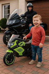 Детски електрически мотоциклет K1500 EMULATION Бял