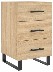 827687 vidaXL Нощно шкафче, дъб сонома, инженерно дърво 40x40x66 см