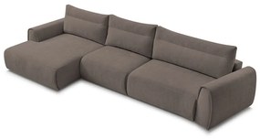 Кафяв ъглов диван Aden – Bobochic Paris