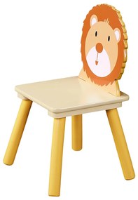 GINGER HOME К-кт дървена маса с 2 столчета ANIMALS