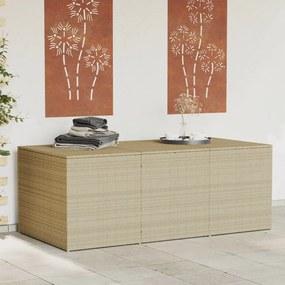 Sonata H Градински сандък за съхранение, микс бежово, 984 л, полиратан