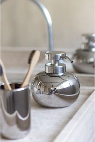 Керамичен диспенсер за сапун в сребрист цвят 200 ml Lotus – Mette Ditmer Denmark