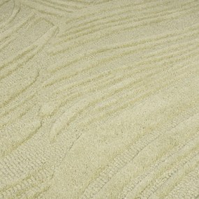 Зелен вълнен килим 60x230 cm Lino Leaf - Flair Rugs