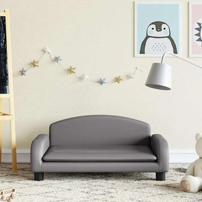 3196366 vidaXL Детски диван сив 70x45x30 см изкуствена кожа