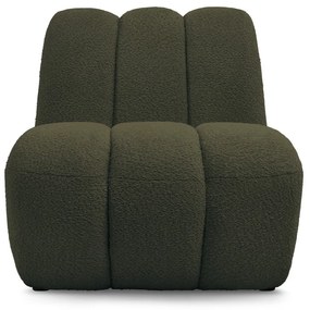 Зелено кресло от прежда с примки от букле Janissaire – Bobochic Paris