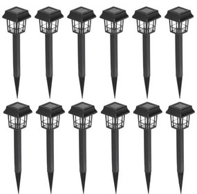 КОМПЛЕКТ 12x LED соларна лампа LED/0,06W/1,2V 1xAA 6500K IP44 100 mAh