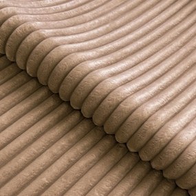 Кафяв ъглов диван от рипсено кадифе (ляв ъгъл L форма) Marbeya – Ropez