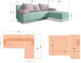 Разтегателен диван Дани М