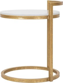 Кръгла странична масичка с мраморна плоча ø 40,5 cm Round Marble – Mauro Ferretti