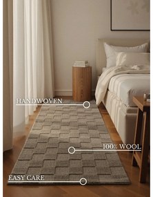 Бежова ръчно изработена вълнена пътека 80x200 cm Scala – Villeroy&amp;Boch