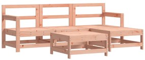 3186191 vidaXL Градински лаундж комплект, 5 части, дугласко дърво масив