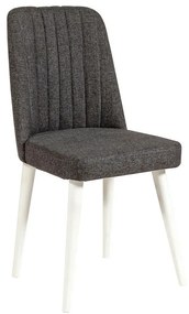 Трапезен стол от антрацитно кадифе Stormi Sandalye - Kalune Design