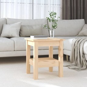 814259 vidaXL Кафе маса, 35x35x40 см, борово дърво масив