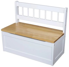 Бяла детска пейка – Deco Pleasure