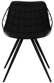 Стол за хранене от черна изкуствена кожа Sway - DAN-FORM Denmark