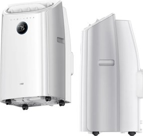 Мобилен климатик Dreo 515S, 1500W, 20-30 м2, 12000 BTU, Охлаждане, Вентилатор, Изсушаване, Гласови команди, LED, Бял