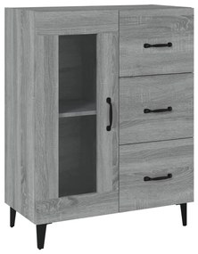 817367 vidaXL Сайдборд, сив сонома, 69,5x34x90 см, инженерно дърво
