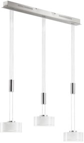 Полилей F&amp;H Lavin три светлини-никел