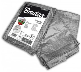 Покривало – платнище Bradas подсилено, 3 x 4m, 120 гр/м2 – сиво