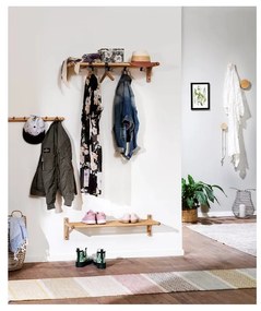 Висяща етажерка за обувки от дъбово дърво в естествен цвят Milford - Rowico