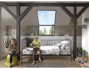 Черно детско легло 90x200 cm Alice - Vipack