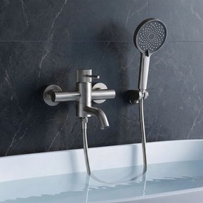 Смесител за вана Rea Lungo Stripe Brush Nickel