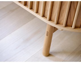 Шкаф от дъб в естествен цвят 110x125 cm Carno - Unique Furniture