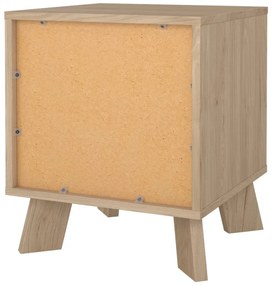 Нощно шкафче в бял и естествен цвят Ikast – Tvilum