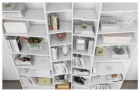 Бяла библиотека 214x224 cm Valsa – TemaHome