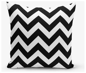 Черно-бяла калъфка за възглавница "Ивици", 45 x 45 cm - Minimalist Cushion Covers