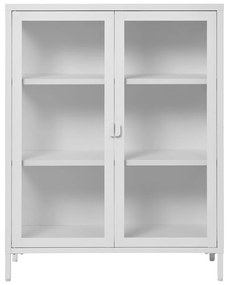 Бяла метална витрина 80x101 cm Brisbane – House Nordic