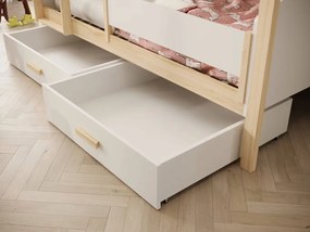 Двуетажно легло Jacky M plus-Бяло-Сонома-200 x 90