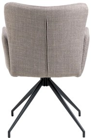 Сиви тапицирани трапезни столове в комплект 2 бр. Laura – Actona