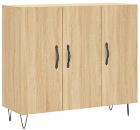 828103 vidaXL Сайдборд, дъб сонома, 90x34x80 см, инженерно дърво