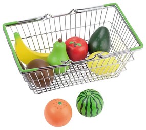 Lelin Toys - Детска кошница за пазар с плодове