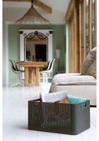 Сива пластмасова кутия за съхранение с капак 33x44,5x25 cm Style – Curver