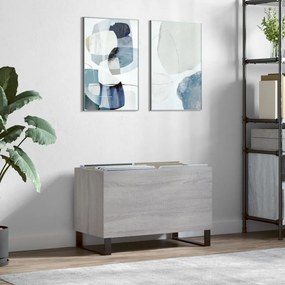Sonata H Шкаф за винилови плочи сив сонома 74,5x38x48 см инженерно дърво