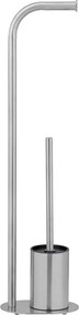 Стойка за тоалетна хартия четка за тоалетна от неръждаема стомана в матово сребрист цвят Levante – Wenko