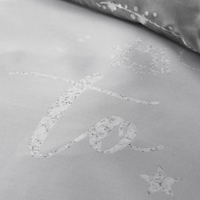 Сиво двойно спално бельо 200x200 cm A Lot Like Christmas – Catherine Lansfield
