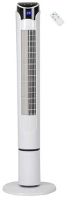 Вентилатор кула Elite ETTF-0332, 45W, 100 см, Таймер, 3 скорости, LED дисплей, Дистанционно, Бял