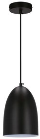 Черна висяща лампа с метален абажур ø 14 cm Icaro - Candellux Lighting