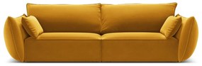Кадифен диван в цвят горчица 208 cm Vanda – Mazzini Sofas