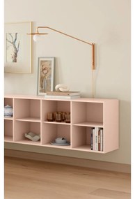 Светлорозова висяща библиотека 176x61x42 cm Mistral – Hammel Furniture