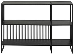 Черна библиотека от камък 120x83 cm Strington – Actona