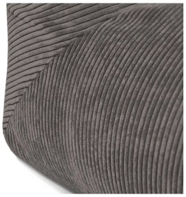 Пуф от рипсено кадифе в цвят горчица Tube 100 – SLOWDOWN