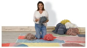 Вълнен ръчно изработен детски килим подходящ за пране 170x240 cm Abstract – Lorena Canals